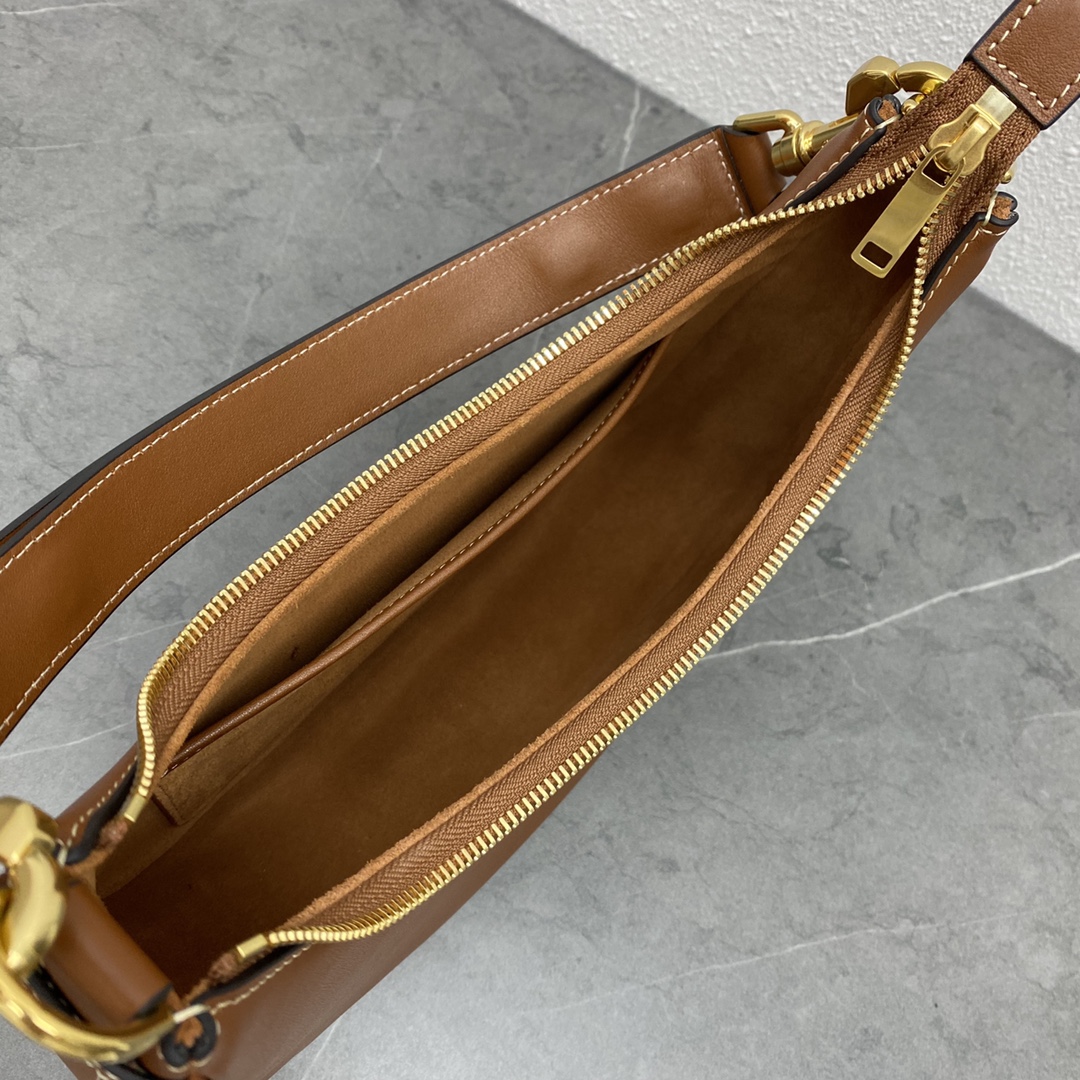 Celine Medium Ava Strap Bag In Smooth Calfskin Shoulder Bag Tan 196923